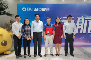 李子彬会长、马彬专职副会长带队考察百世集团